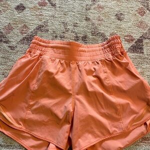 Women's Lululemon Coral Orange Athletic Shorts